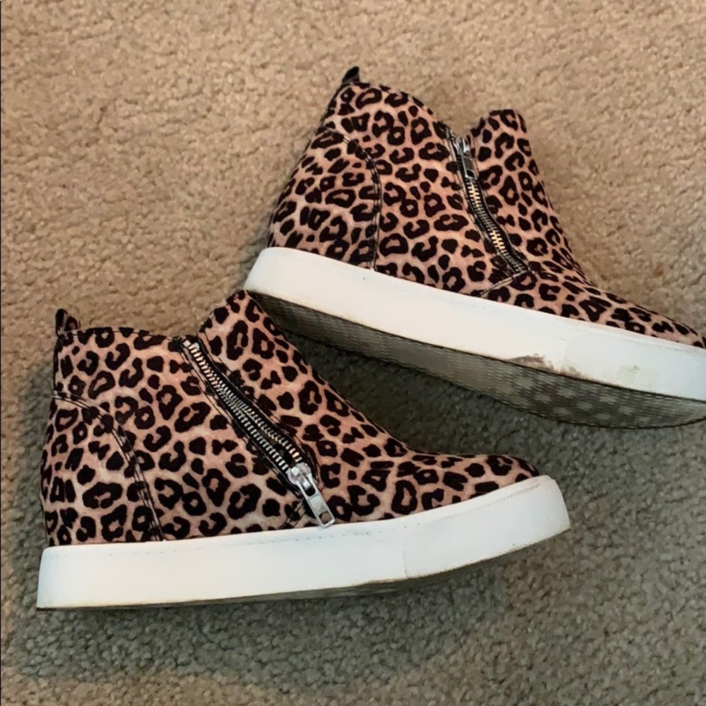 Leopard Wedge sneakers